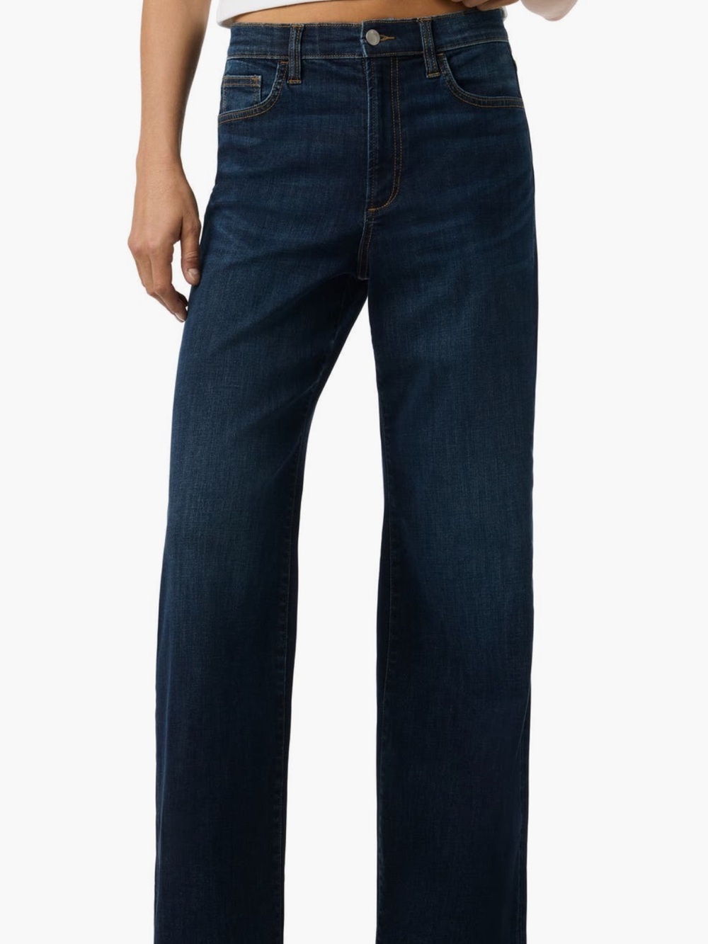 Joe's Jeans Dark Indigo Wide Leg High-Rise Jeans